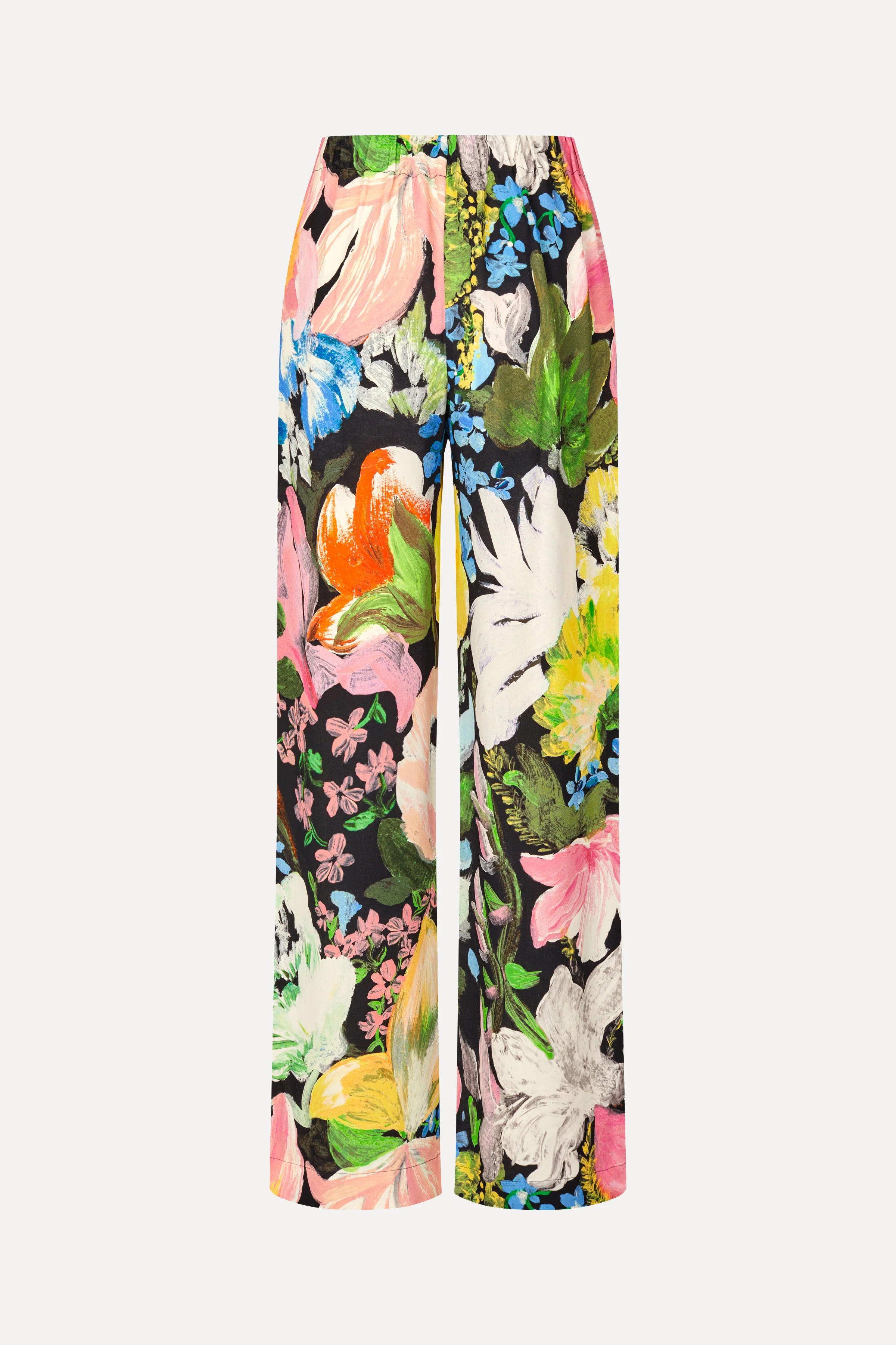 Elasticated Long Pants - Flowers Under The Sun - Image 2