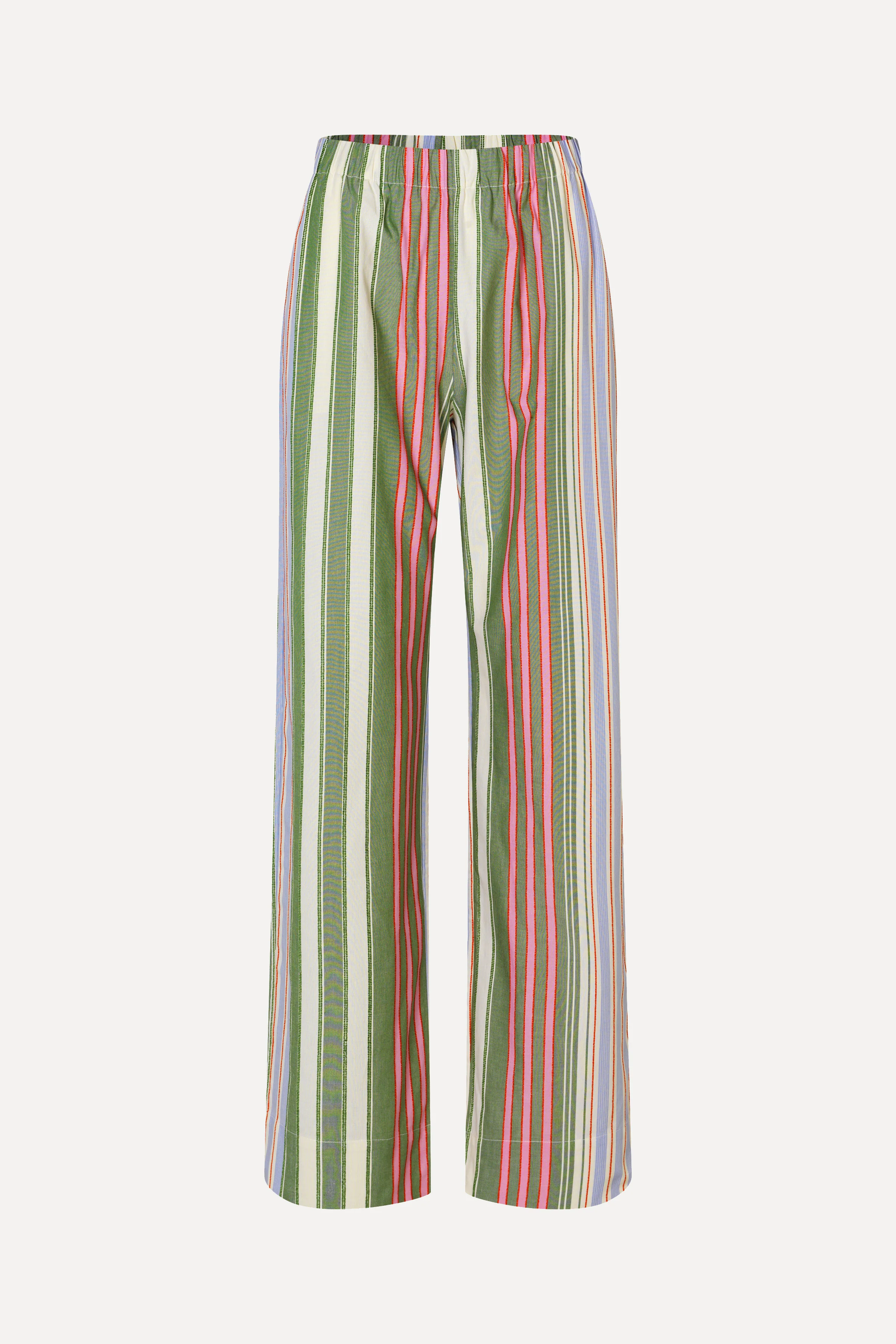 Elasticated Long Pants - Forest Stripe