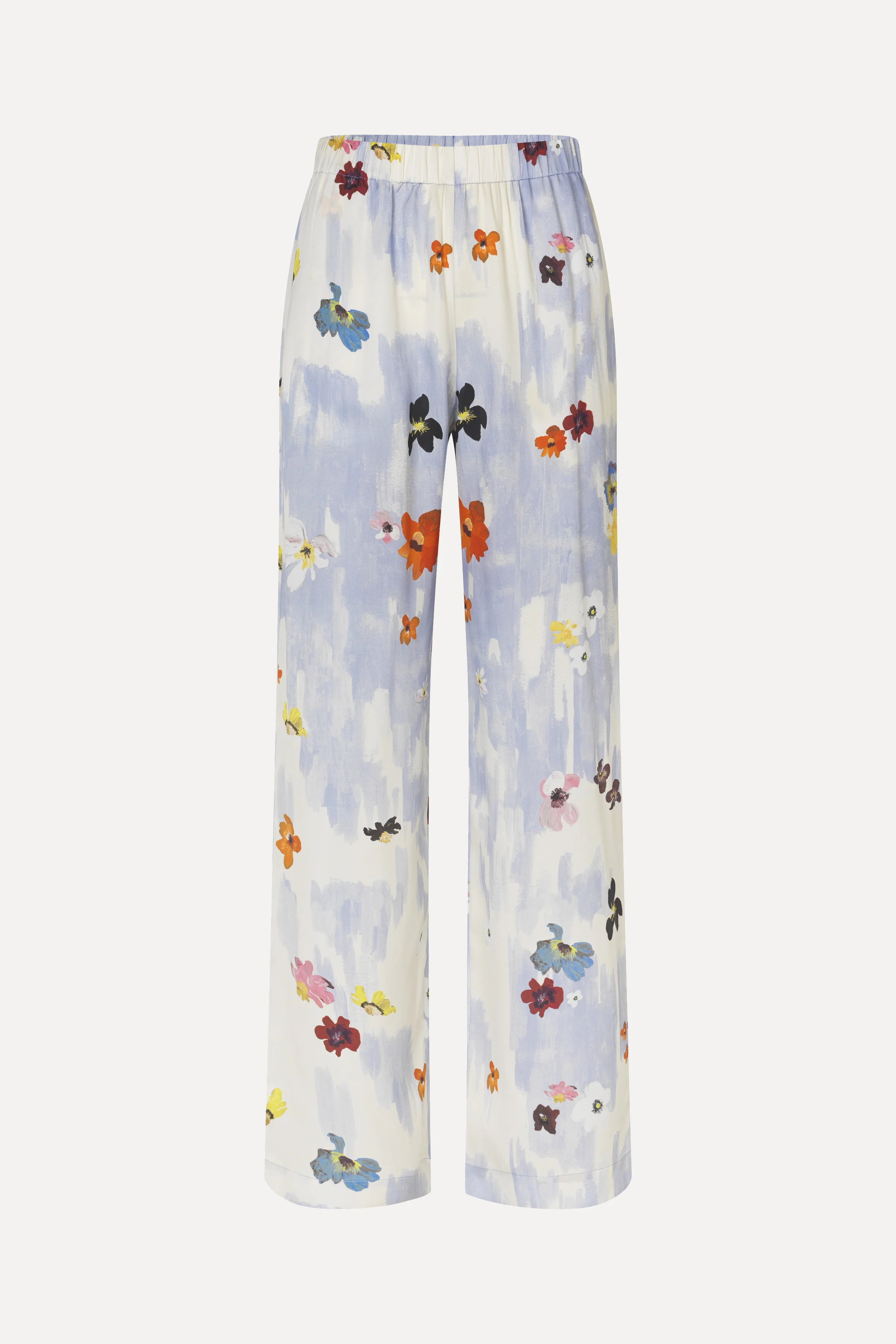 Elasticated Long Pants - Skyfall Flowers