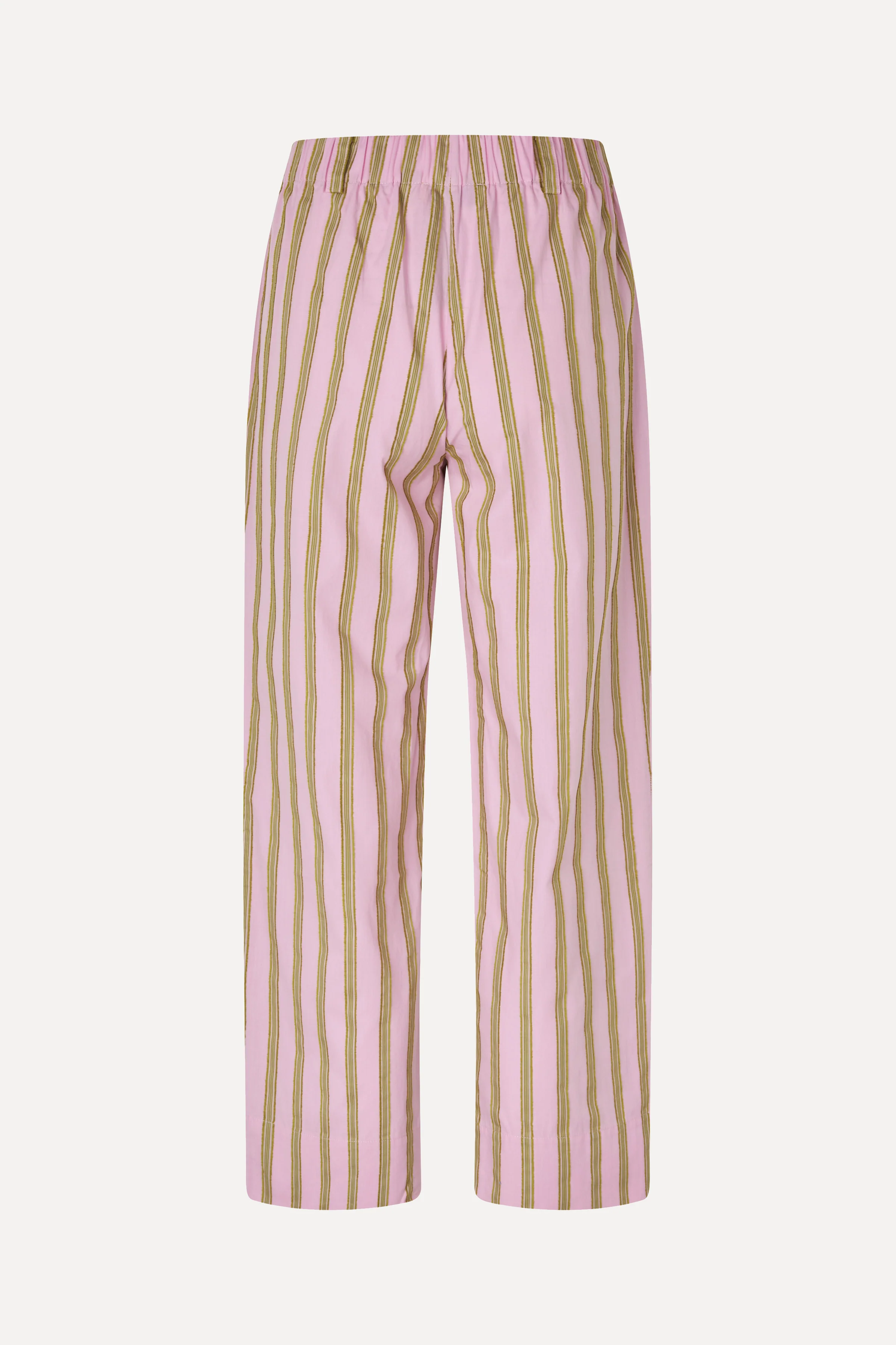 Elasticated Straight Pants - Wallpaper Stripes - Image 2