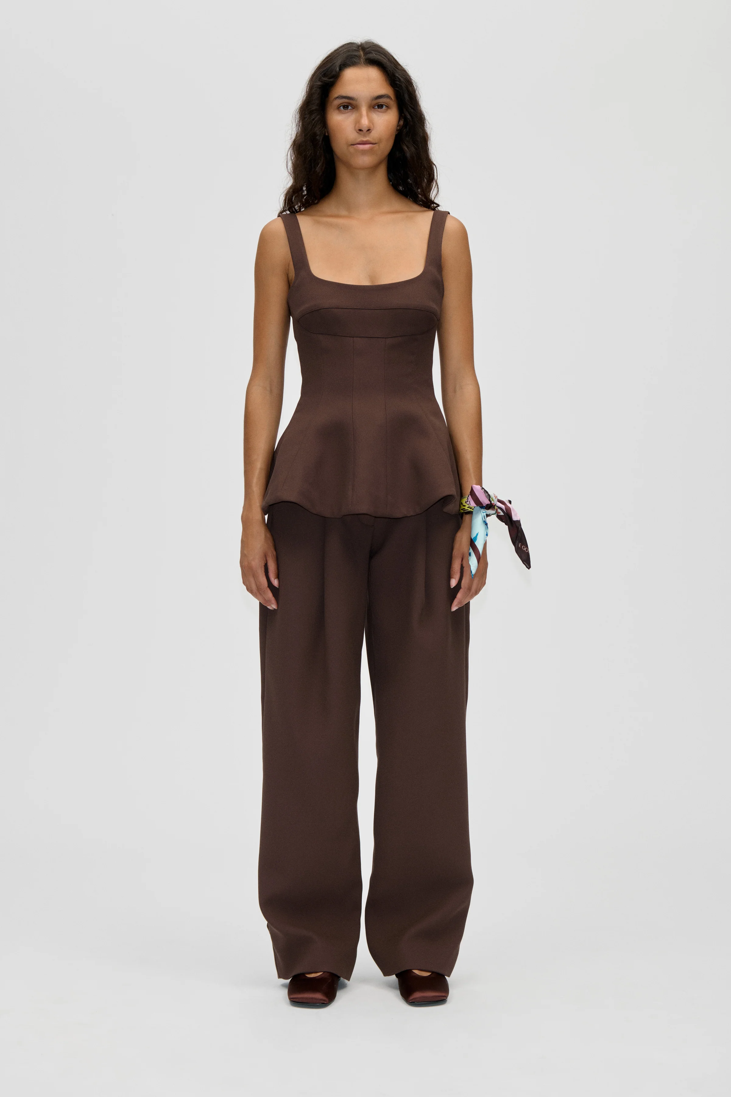 Elevated Pleat Pants - Cocoa