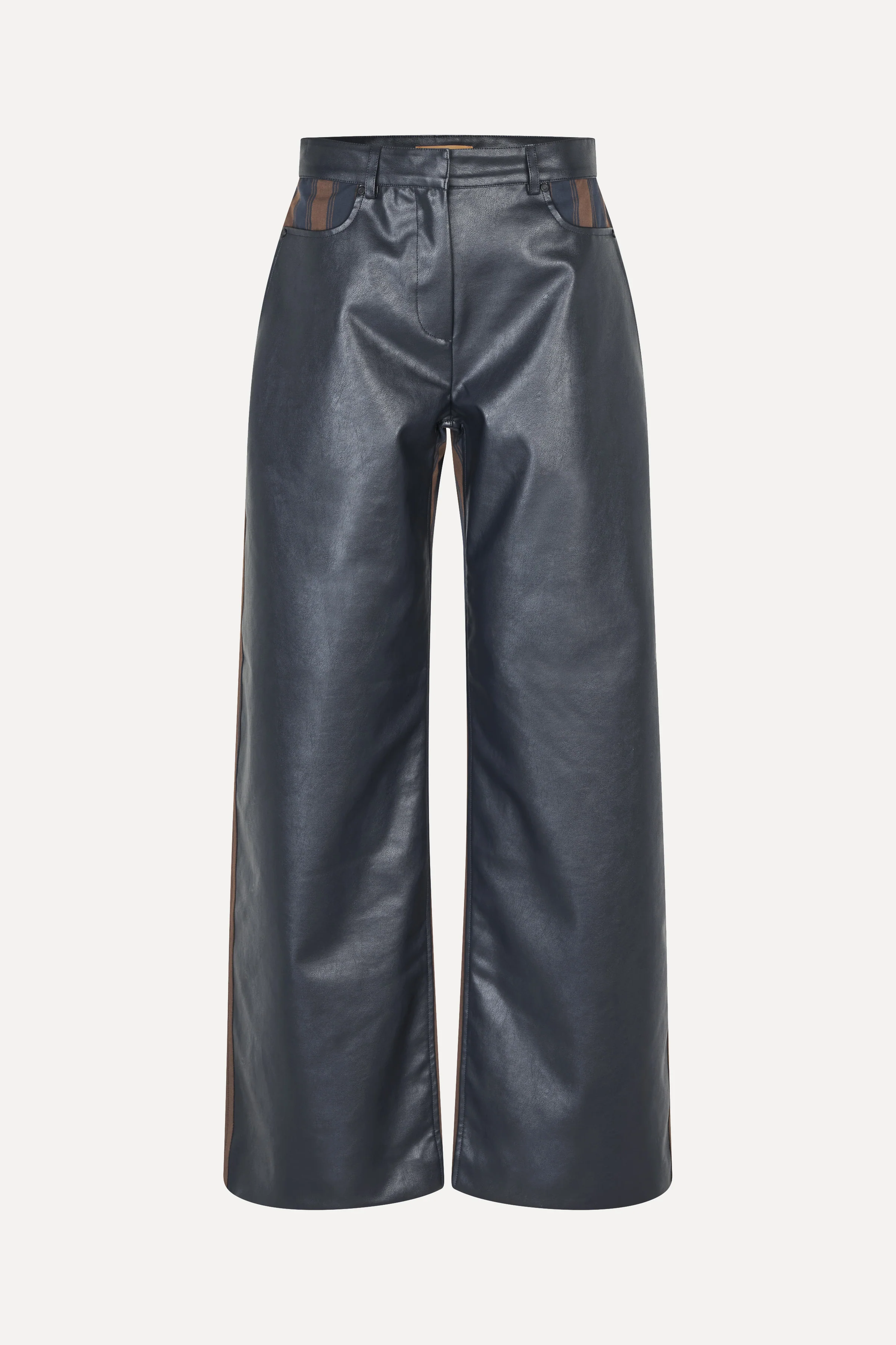 Hybrid Structured Pants - Midnight Stripes