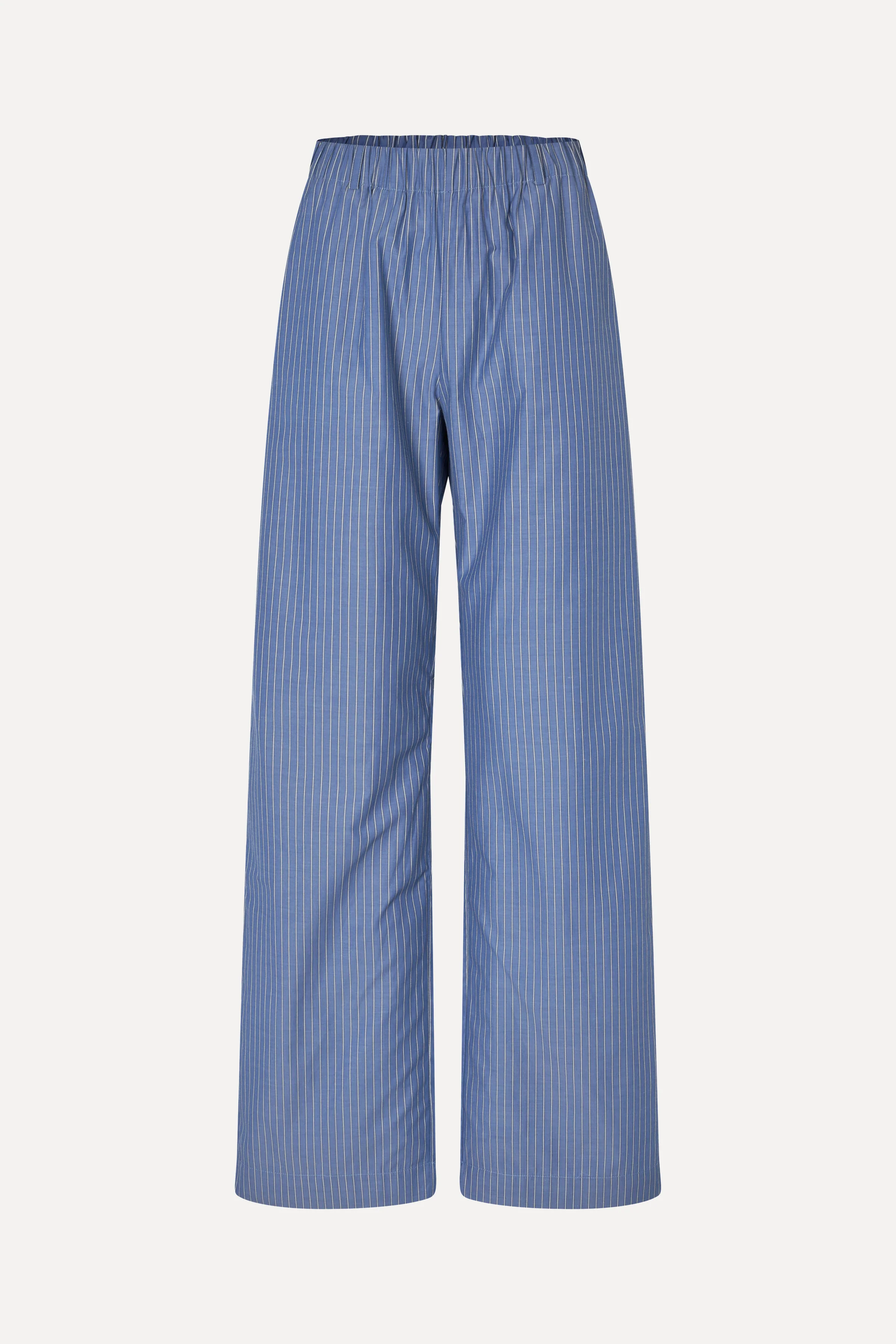 Pocket Elasticated Long Pants - Blue