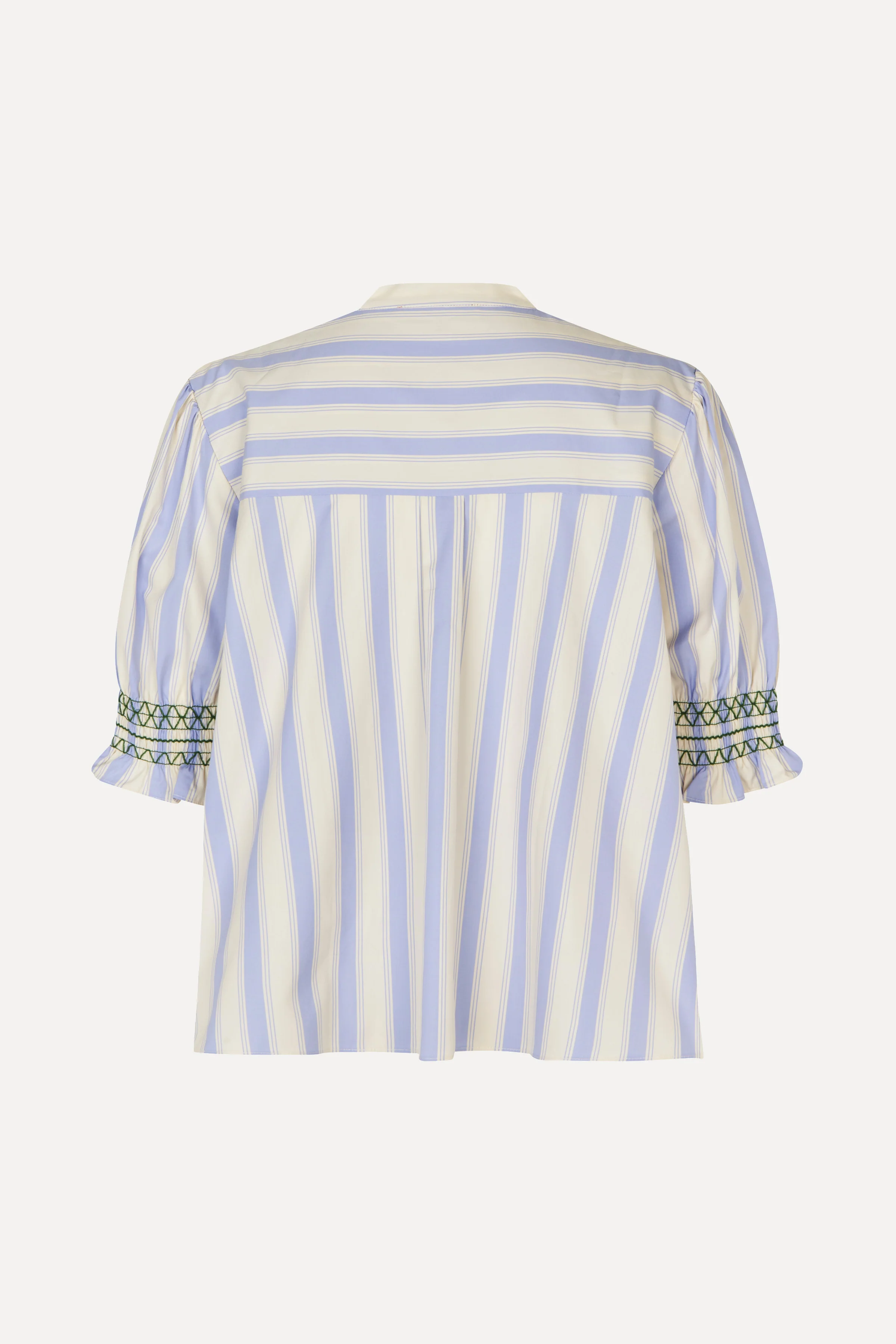 Smocked Gathered Top - Pastel Stripes - Image 2
