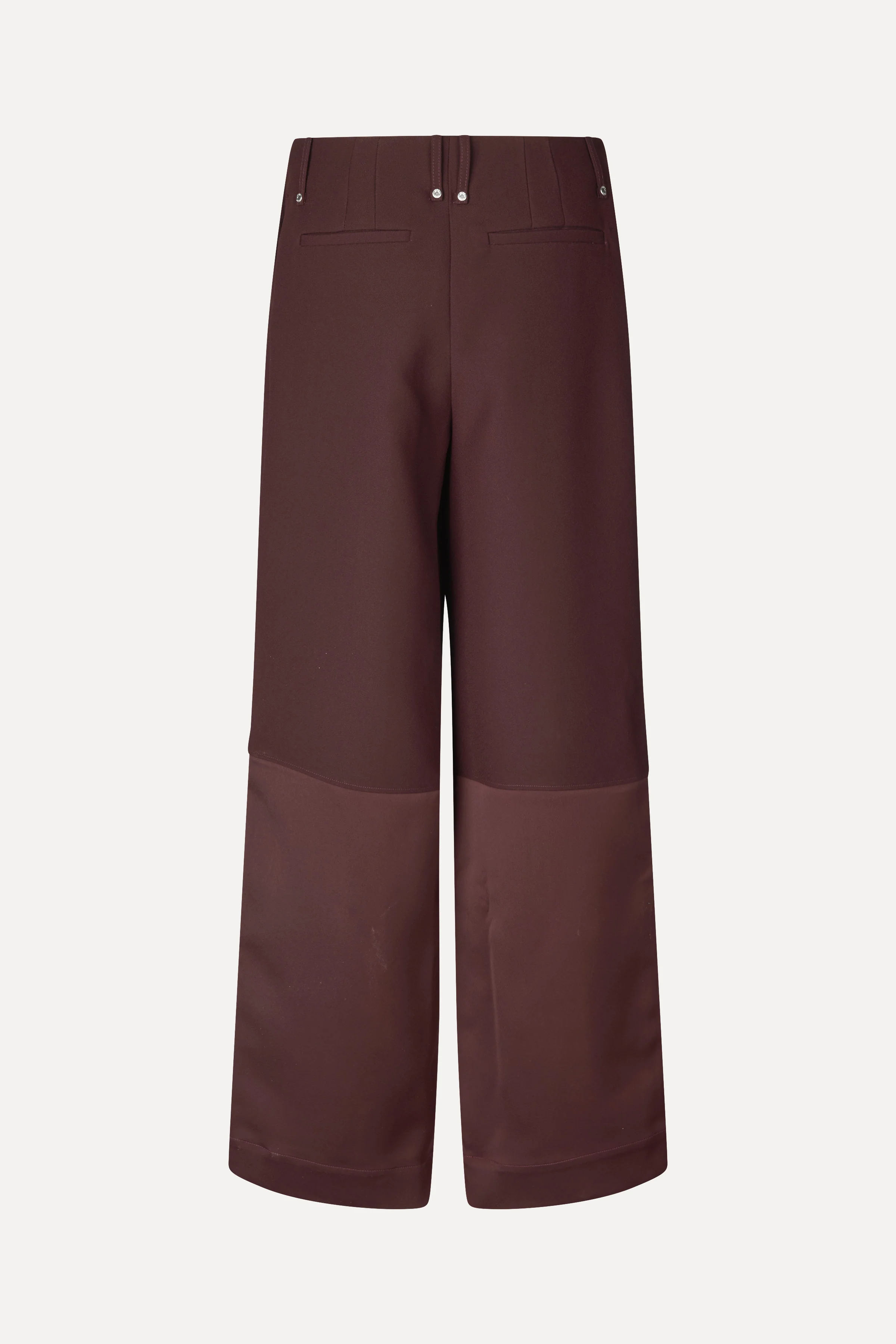 Structured Long Pants - Aubergine - Image 2
