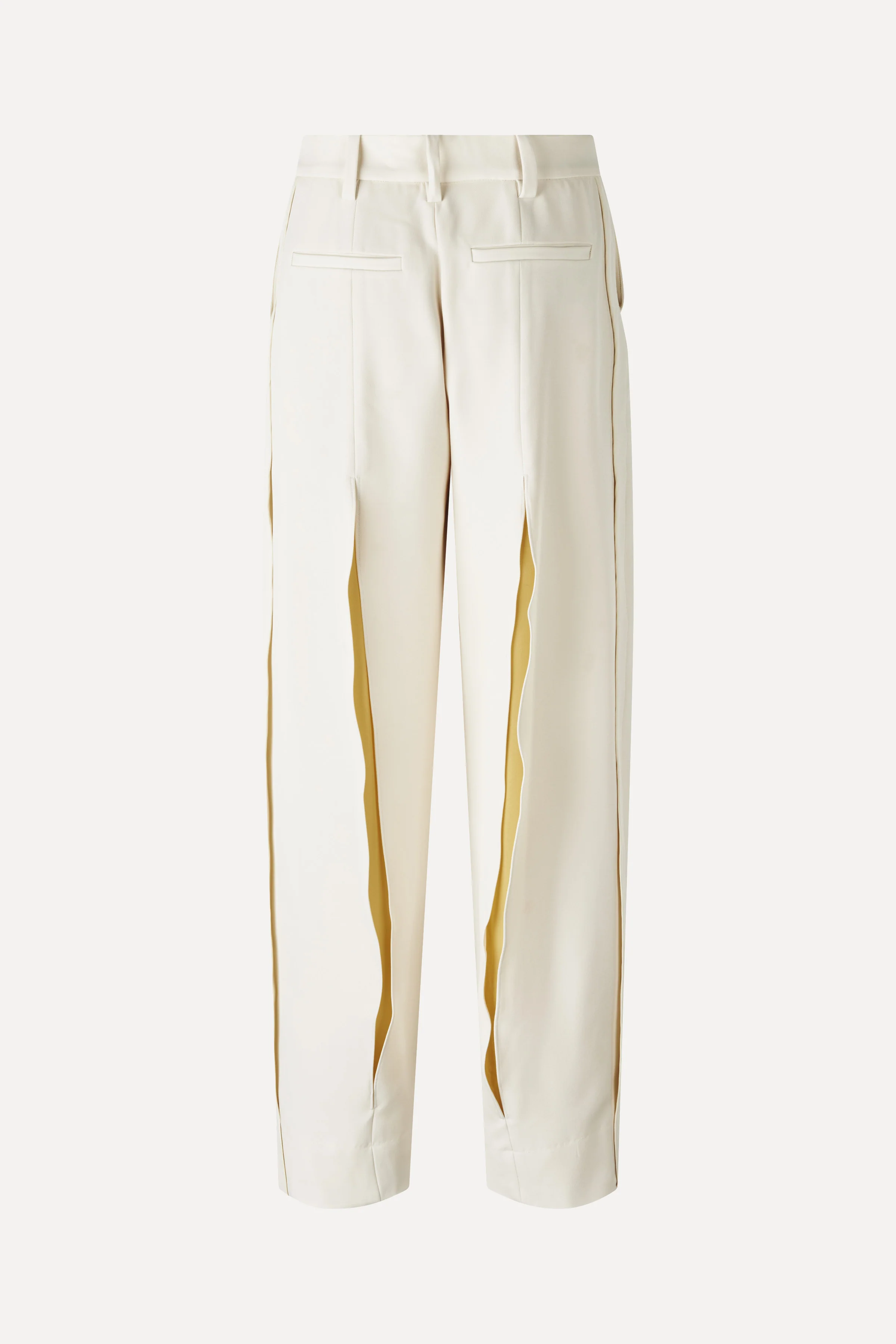 Tailored Slit Pants - Ivory / Cornsilk - Image 2