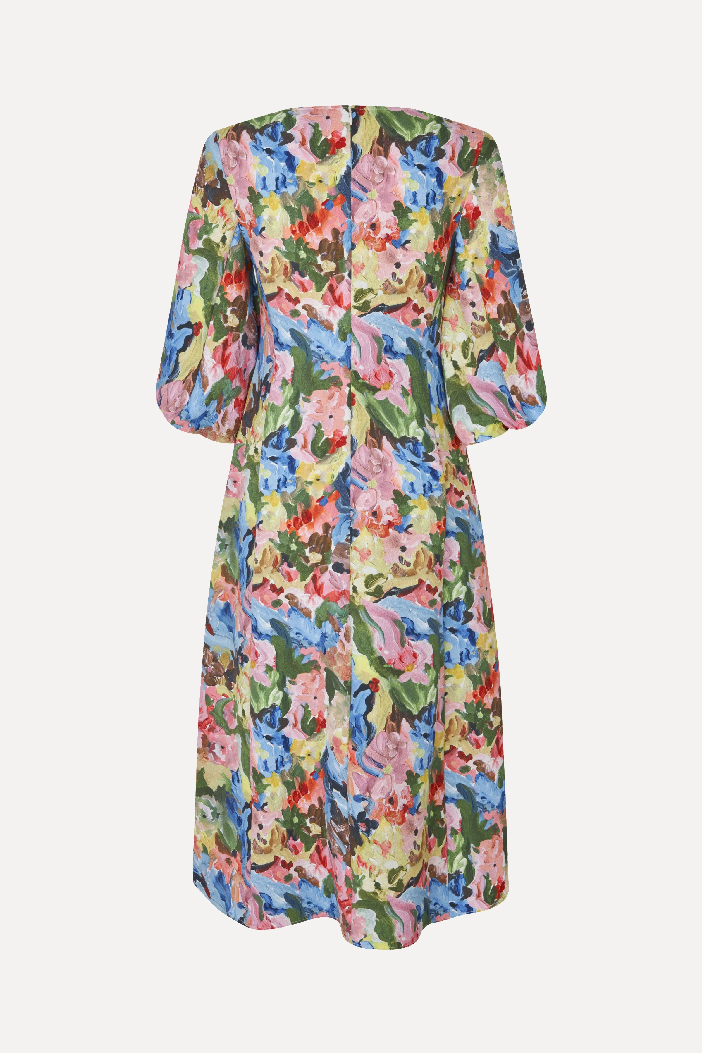 Three-Quarter Sleeve Midi Dress - Loves Me, Loves Me Not - Image 2